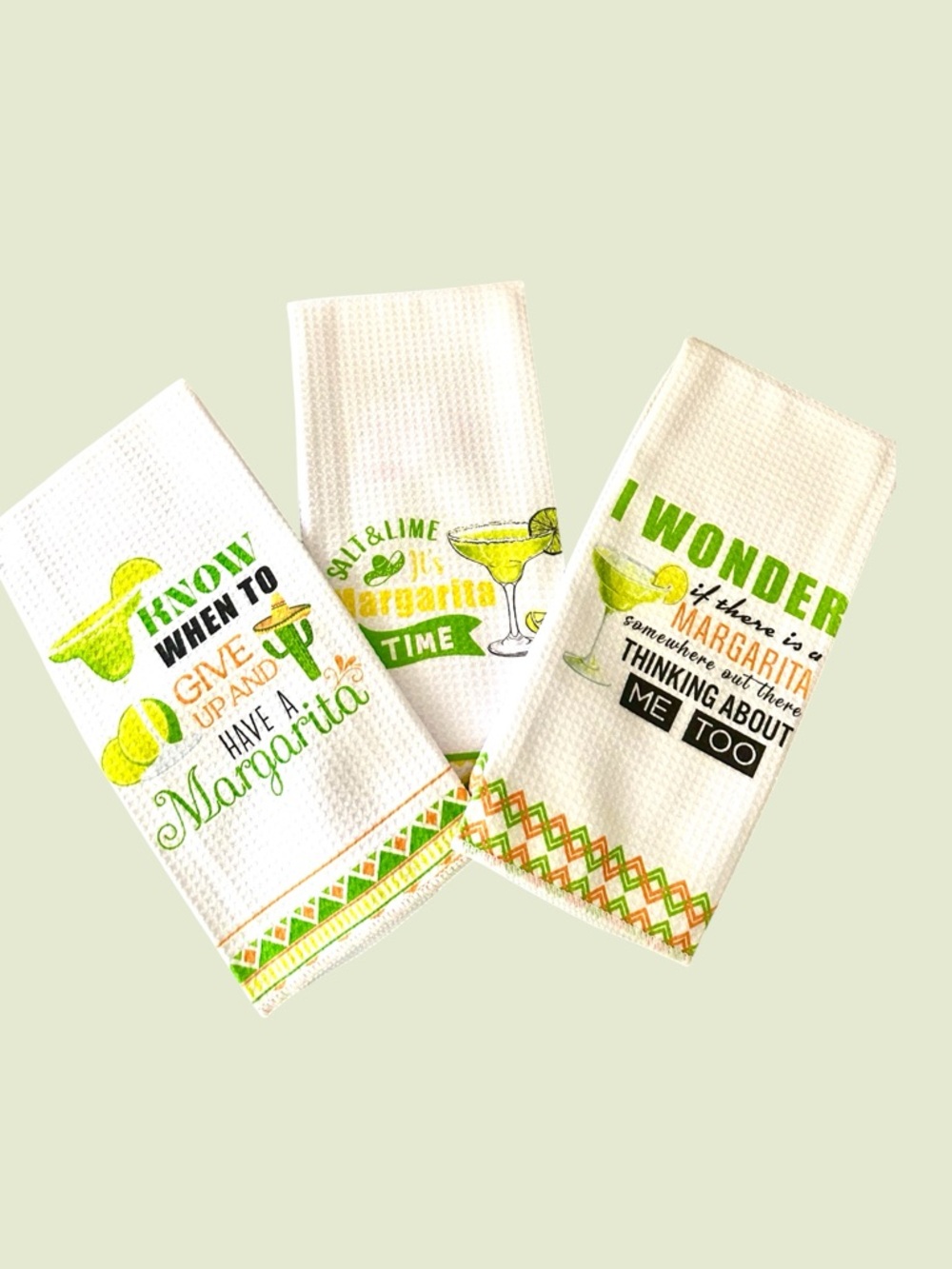 Not for Sale Remagr Kitchen - Set of 3 Cocktail Towels New 24 x 20 Inches Fun - Picture 3 of 9